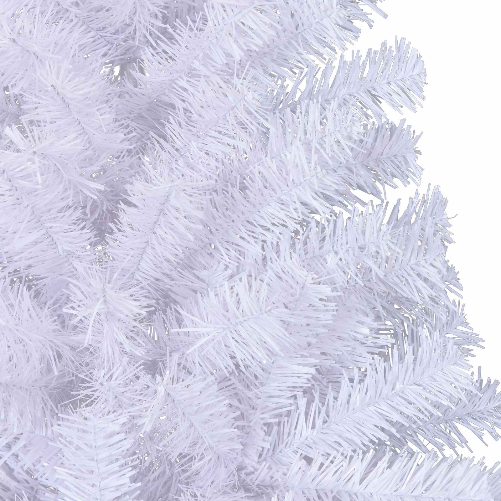 Künstlicher Weihnachtsbaum Weiß 210 cm PVC und Stahl