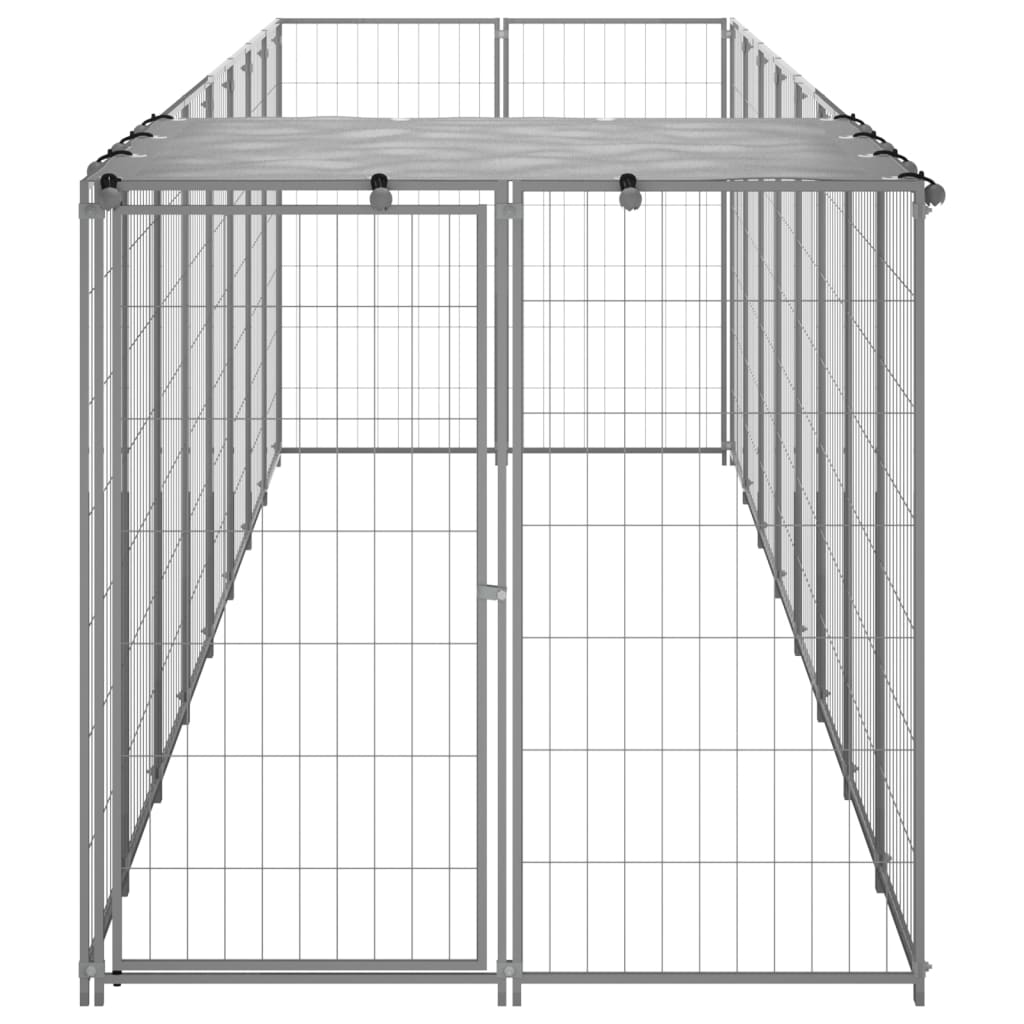 Hundezwinger 110x110x110 cm Stahl Schwarz