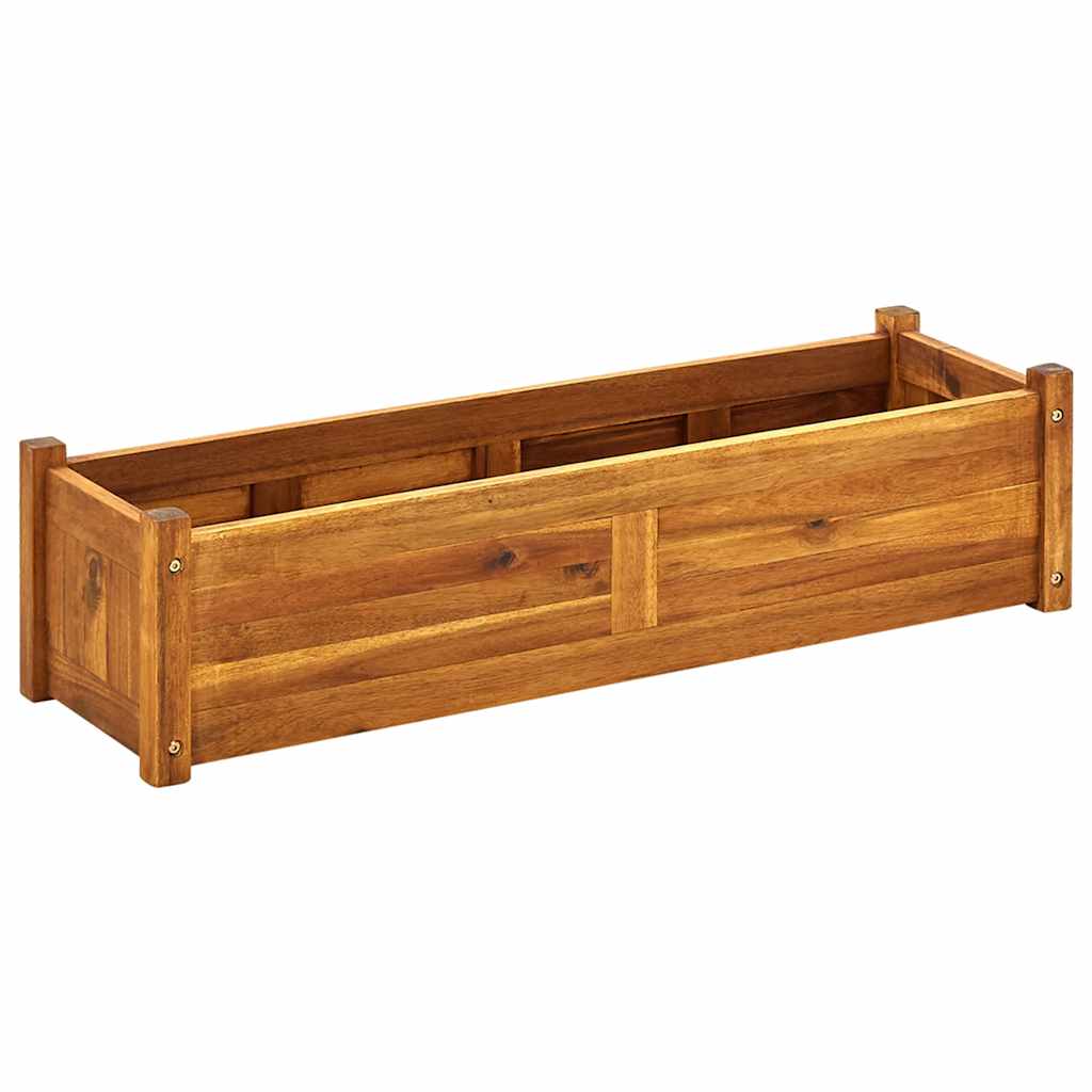 Garten-Hochbeet Akazienholz 76x27,6x25 cm