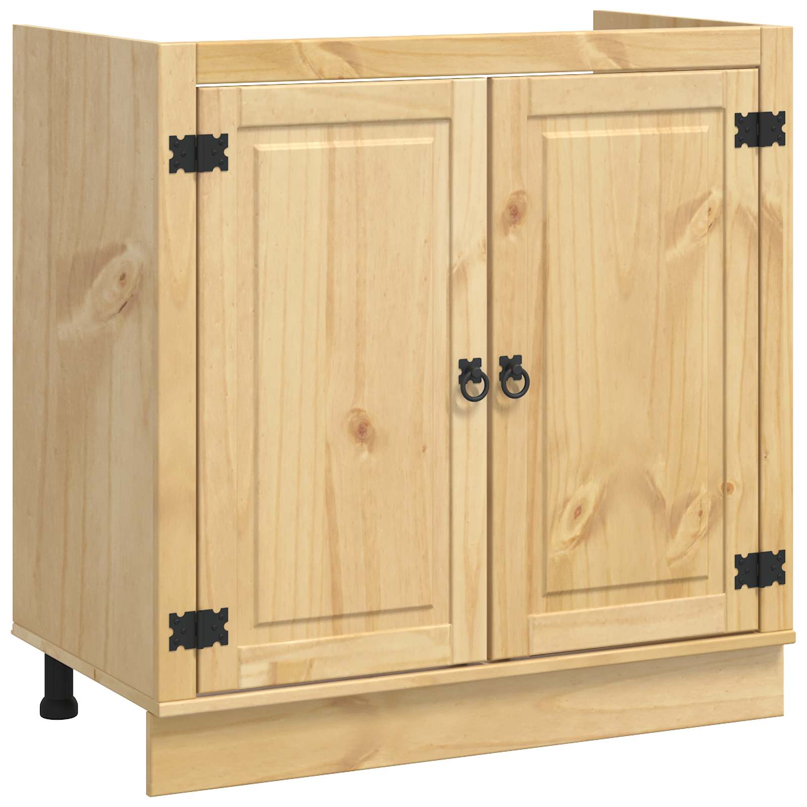 Schrank SKI Honigbraun 60 x 46 x 81,5 cm Massives Kiefernholz