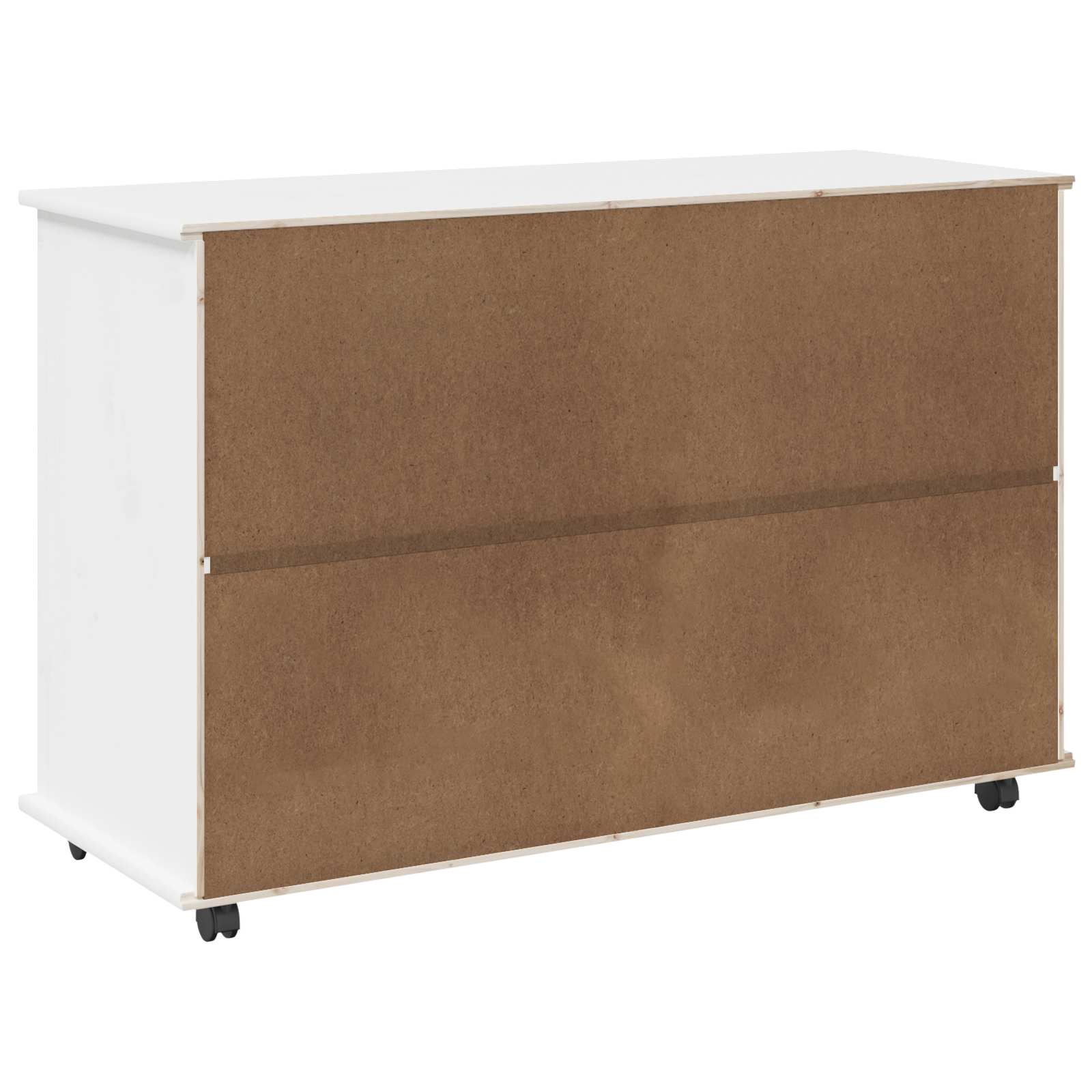 Rollschrank Honigbraun 100 x 39 x 65,5 cm Massivholz Kiefer