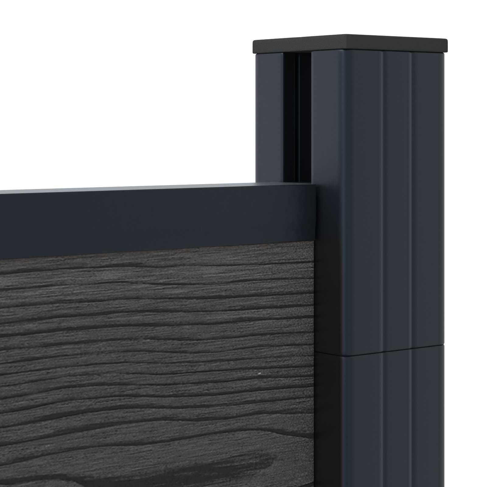 Zaunelement WPC 95x186 cm Braun
