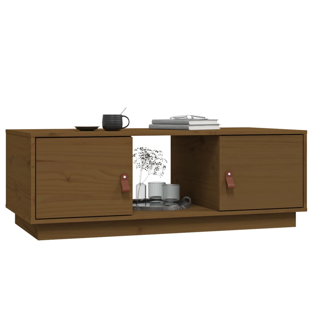 Couchtisch 100x50x35 cm Massivholz Kiefer