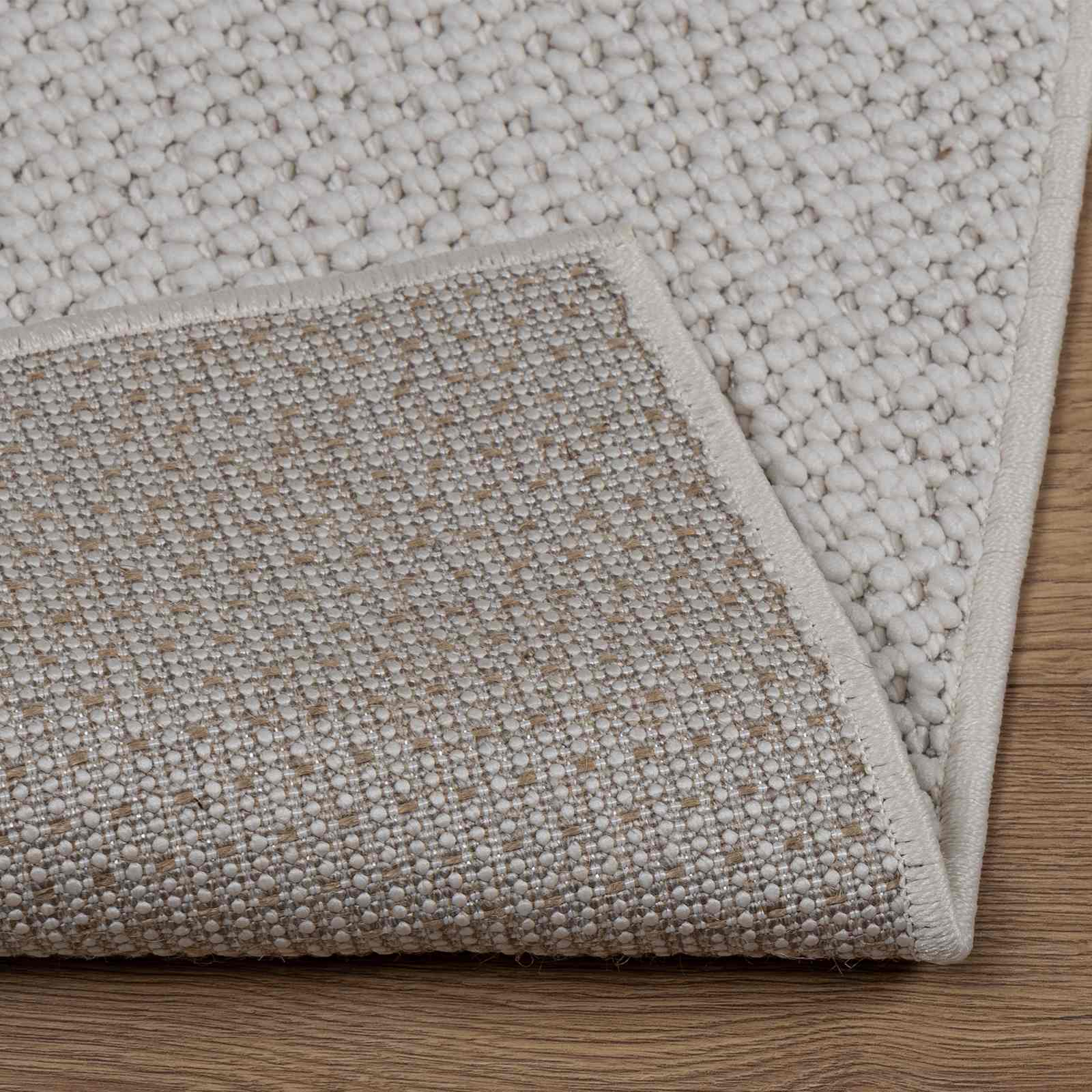 Bereichsteppiche Rechtwinklig LUGO Creme 150 x 80 cm Polyester