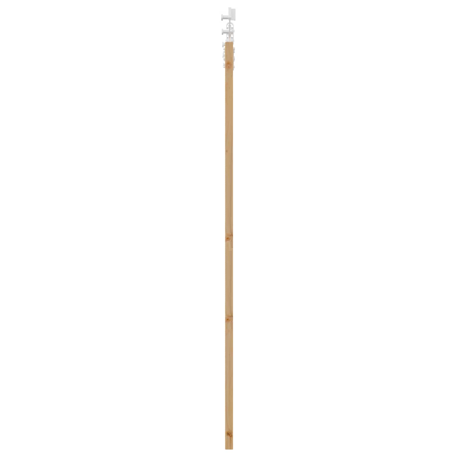 Schiebetür Natürlich und Schwarz 61 x 198,5 cm