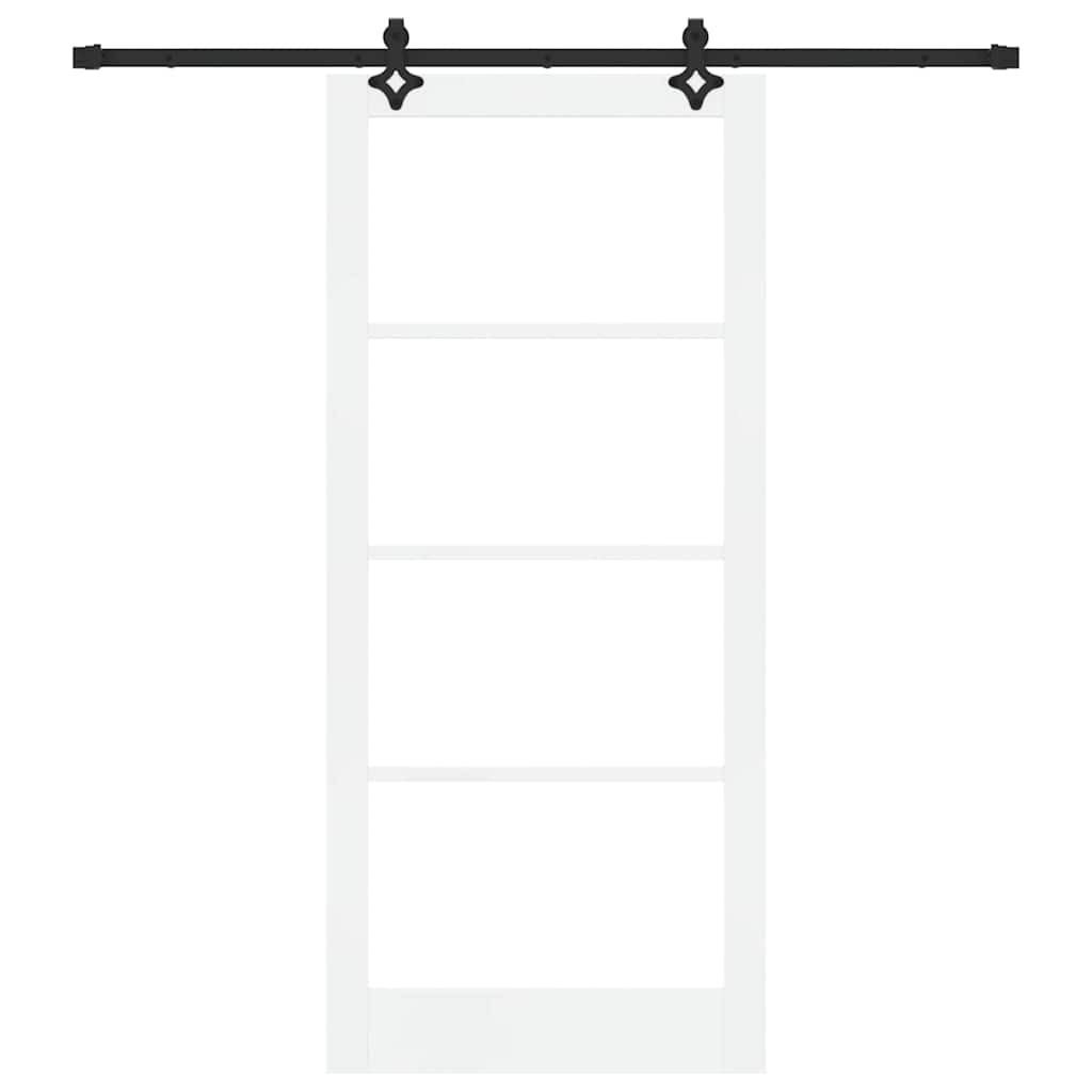 Schiebetür ORKDAL Natürlich und Schwarz 61 x 198,5 cm
