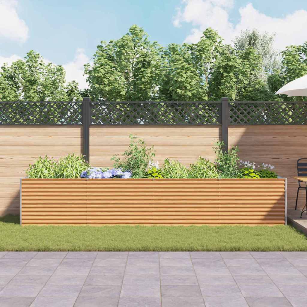 Garten-Hochbeet 100 x 50 x 36 cm Cortenstahl