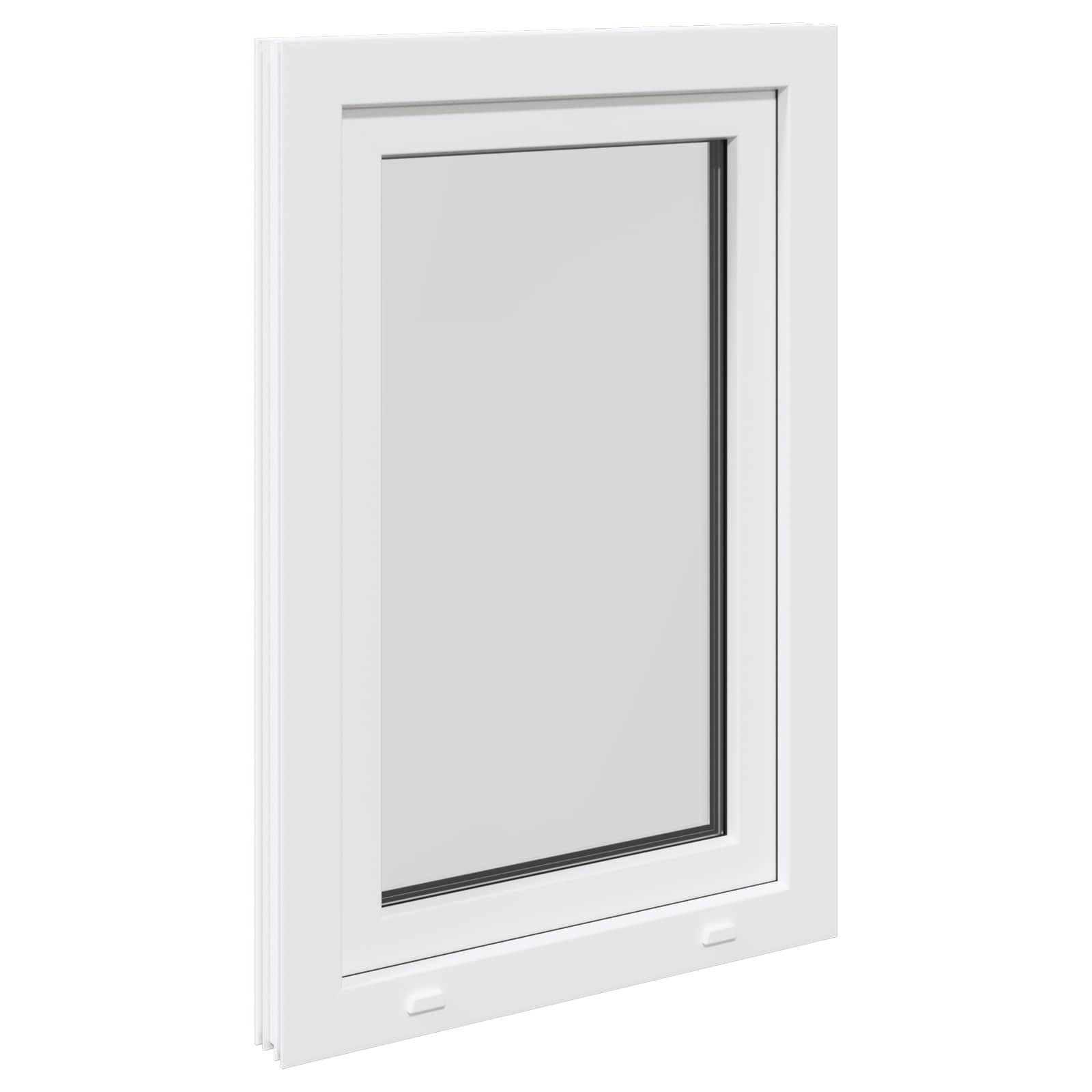 Kellerfenster RISOR 50 x 50 cm PVC und Glas Weiß