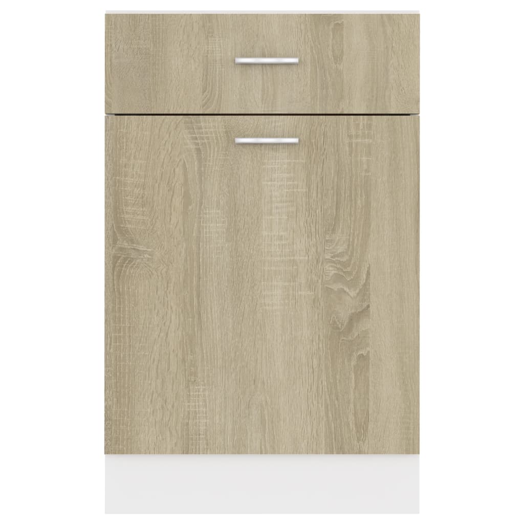 Unterschrank Lyon Weiß 60x46x81,5 cm Holzwerkstoff