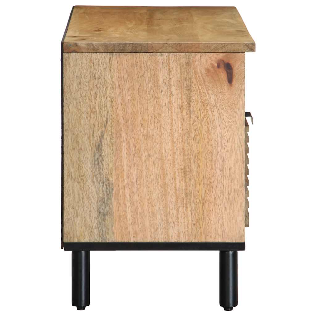 TV-Schränk mit Regal Braun 100 x 33 x 46 cm Massivholz Mango