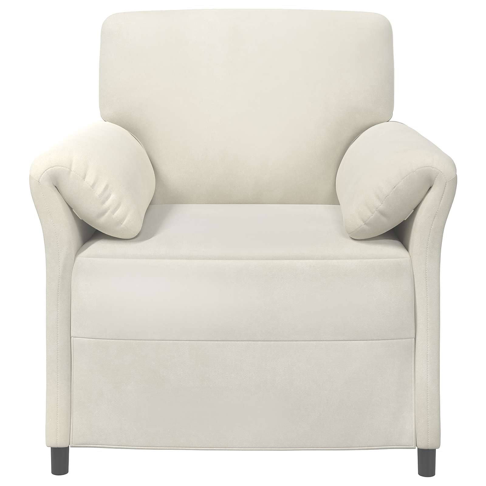 1-Sitzer Sofa Hellgrau 88 x 83 x 95 cm Samt