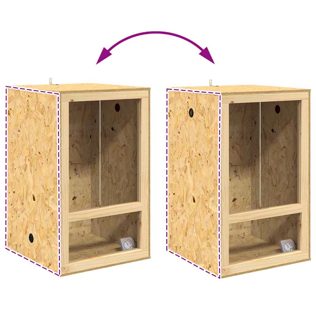 Terrarium Braun 50 x 50 x 100 cm OSB