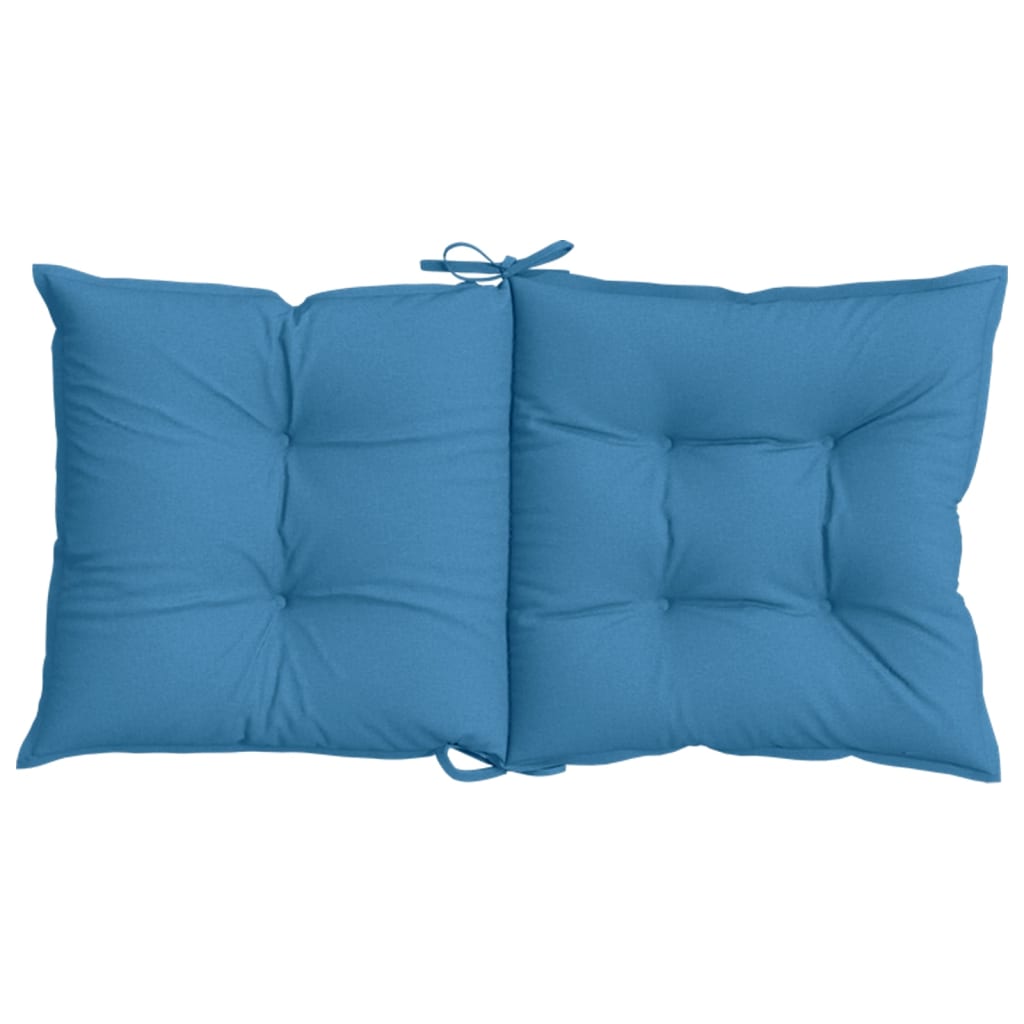 Niedriglehner-Auflagen 2 Stk Melange Anthrazit 100x50x7cm Stoff