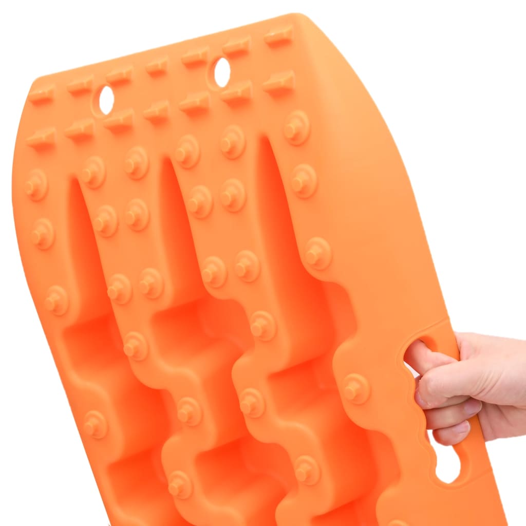 Traktionsmatten 2 Stk. Blau 106x30,5x7 cm Nylon