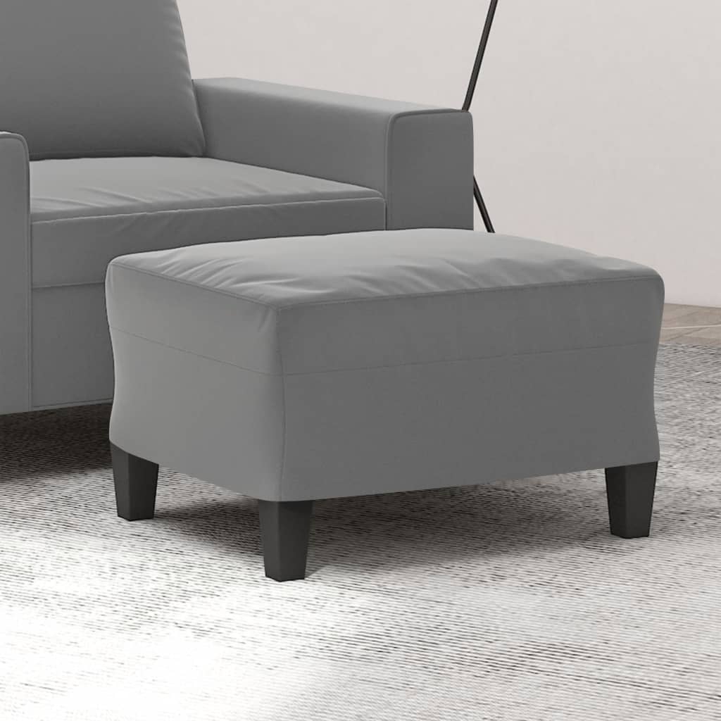 Fußhocker Taupe 60x50x41 cm Mikrofasergewebe