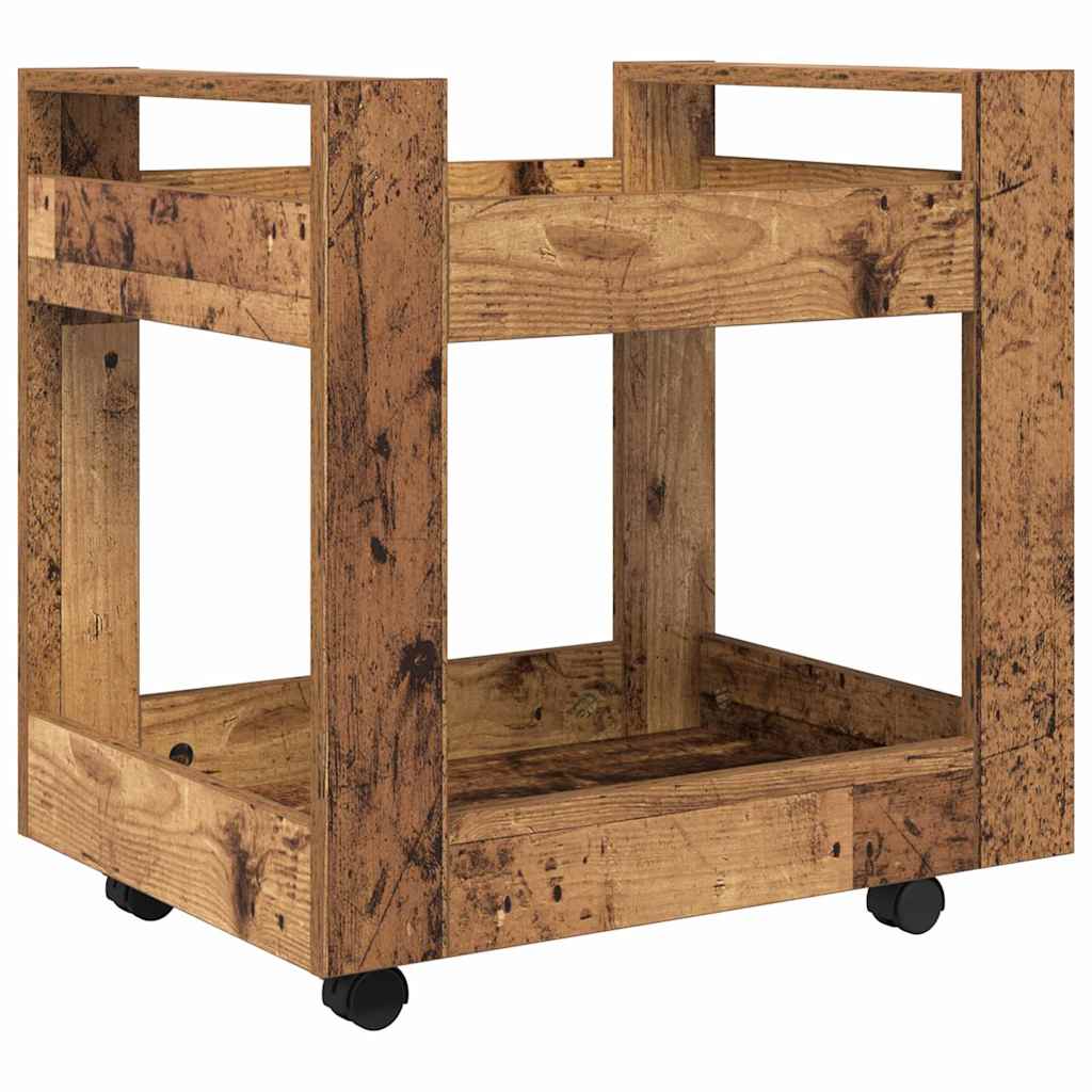 Bürowagen Weiß 60x45x60 cm Holzwerkstoff