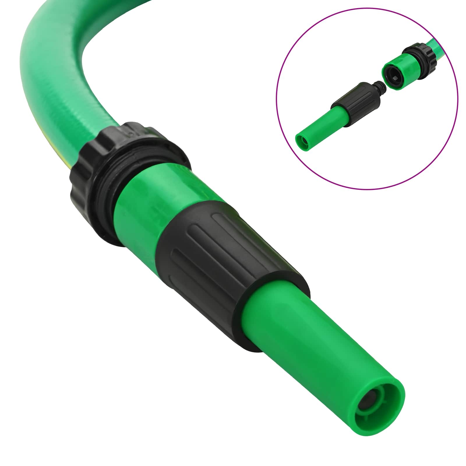 Gartenschlauch 5-lagig Grün und Gelb 1 / 2'' 10 m PVC