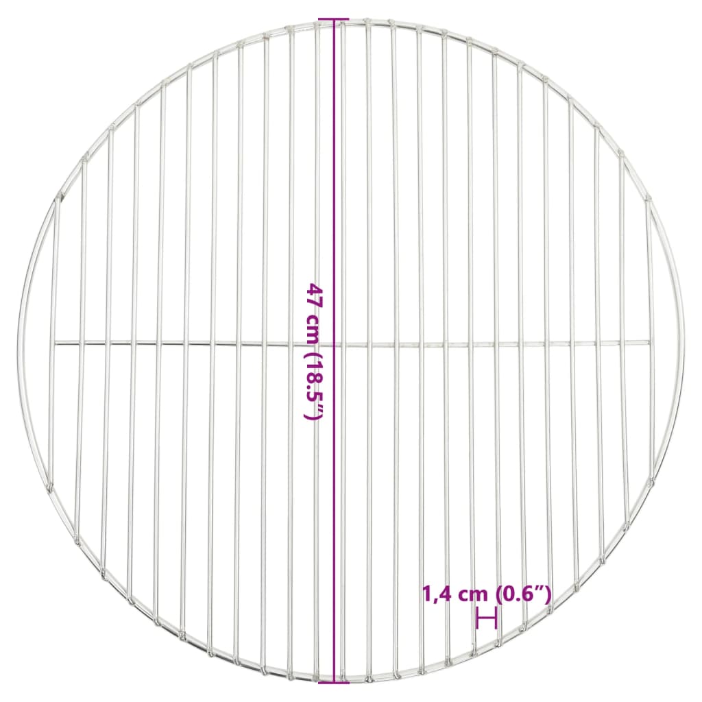 Grillrost Rund Ø34,5 cm 304 Edelstahl