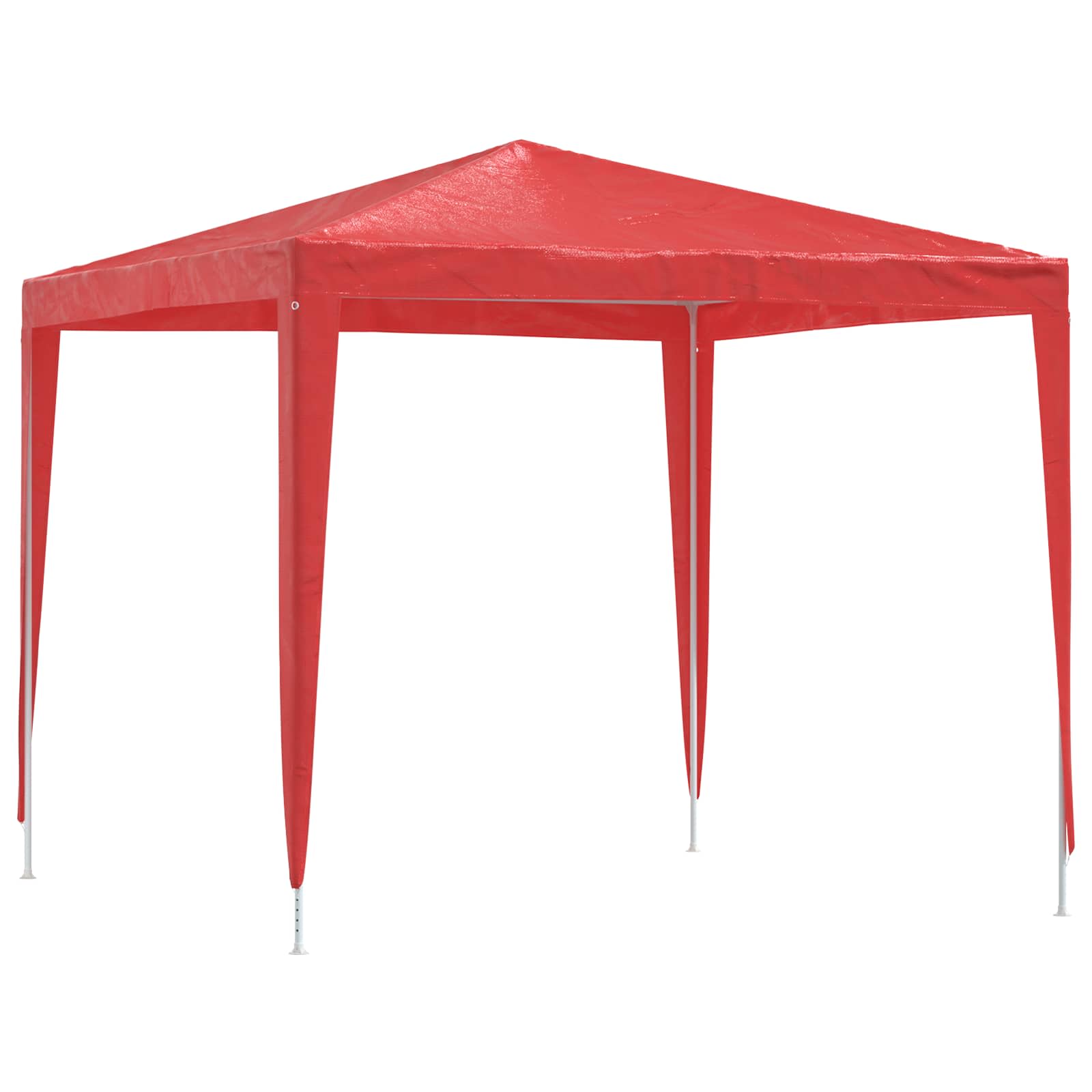 Party-Zelt 200 x 200 x 240 cm Rot PE und Stahl