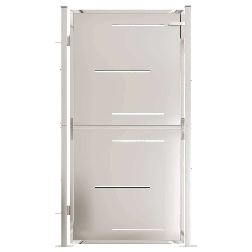 Gartentor 100 x 95 cm Edelstahl