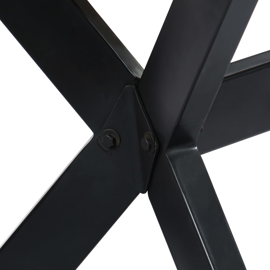 Esstisch Massivholz Mango und Stahlgestell 180 cm