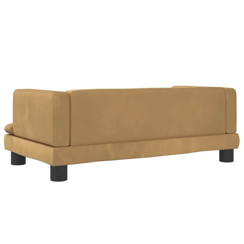 Hundebett Blau 80x45x30 cm Samt