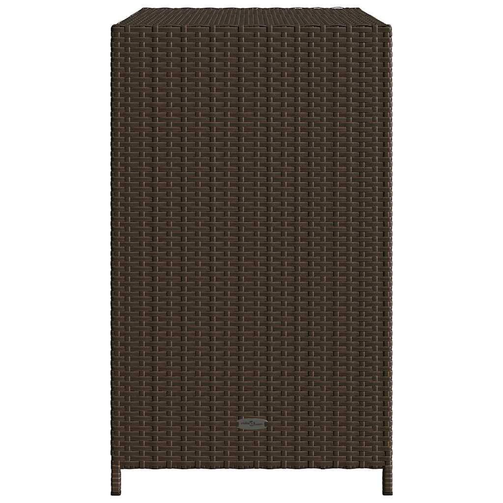 Gartenschrank Schwarz 83x45x76 cm Poly Rattan