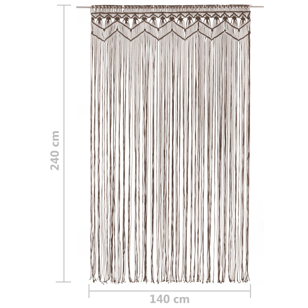 Makramee Vorhang 140x240 cm Baumwolle