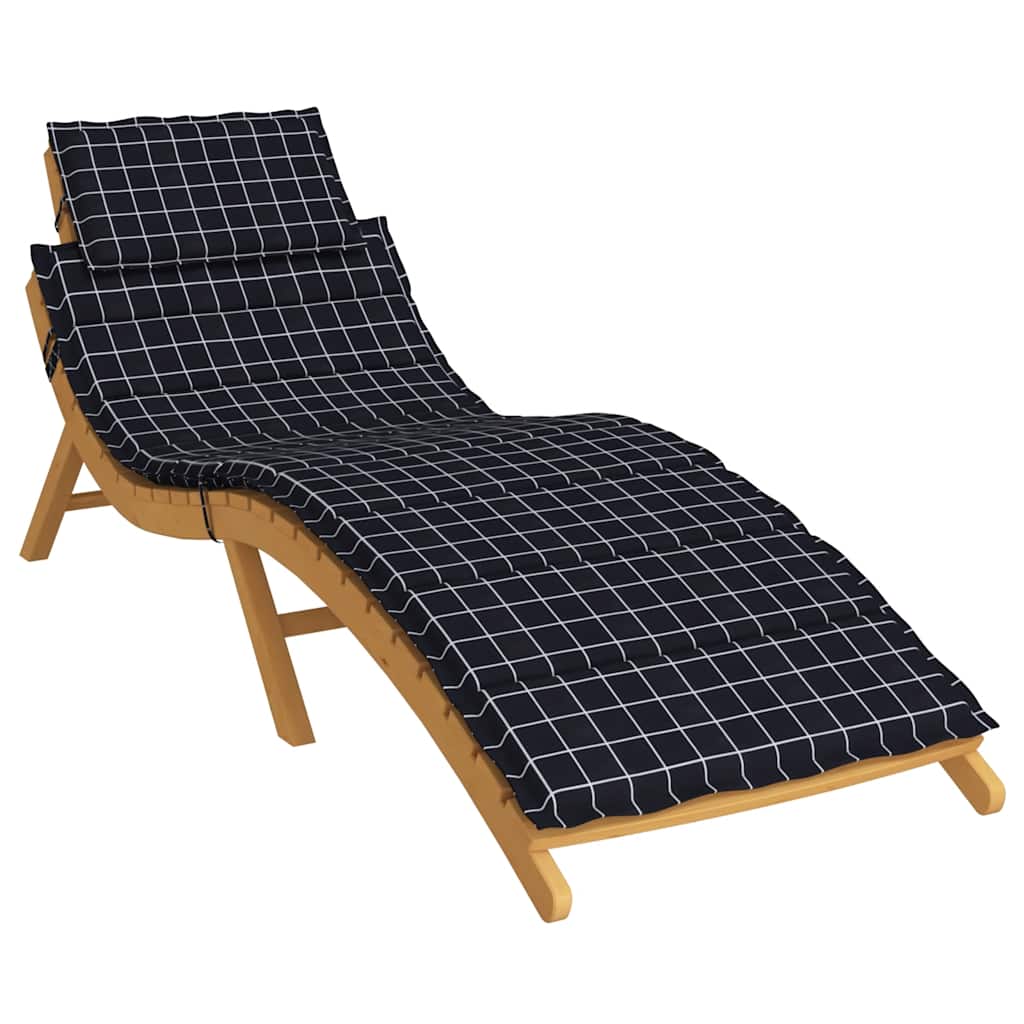 Sonnenliegen-Auflage Grau 186x58x4 cm Oxford-Gewebe