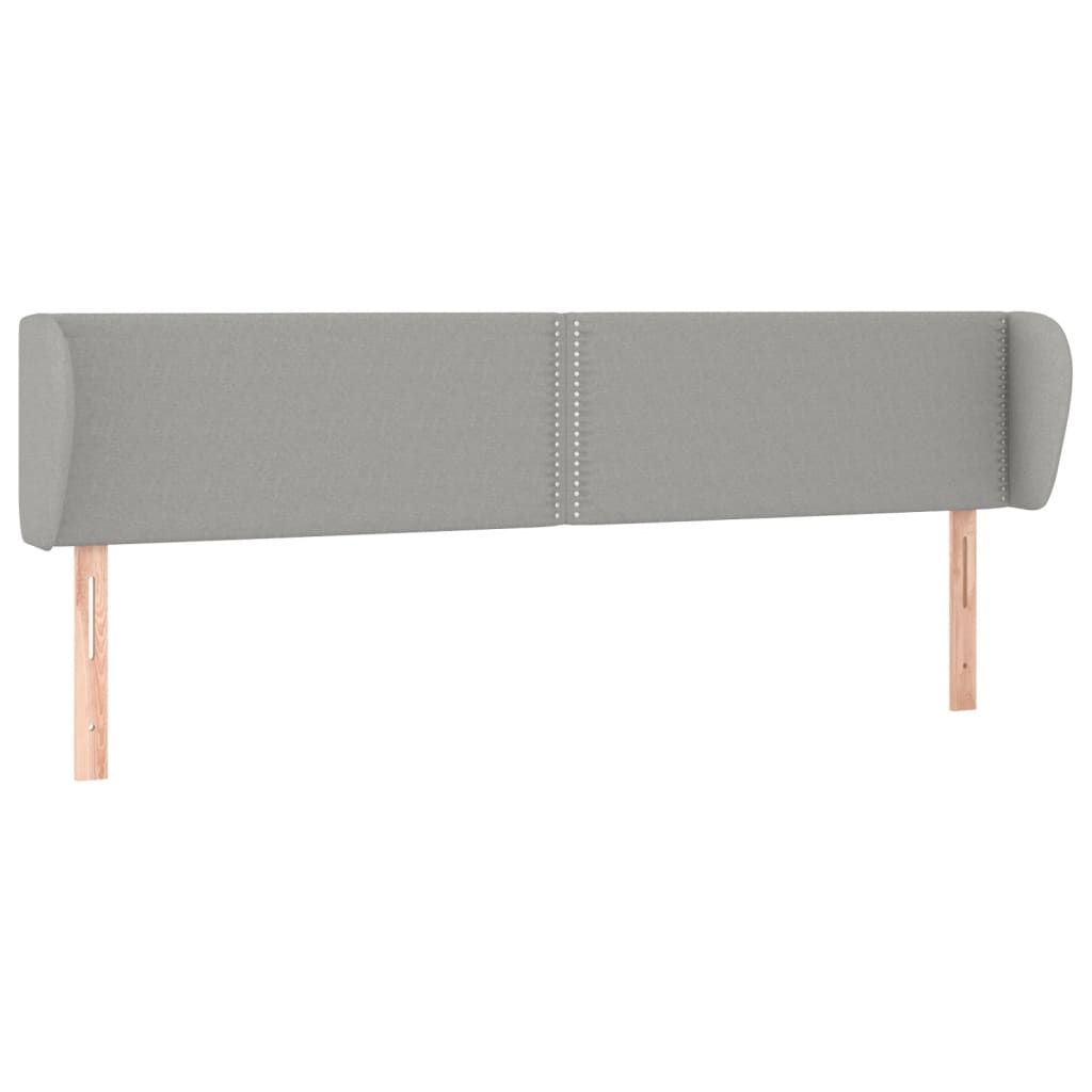 Kopfteil mit Ohren Dunkelgrau 83x23x78/88 cm Stoff
