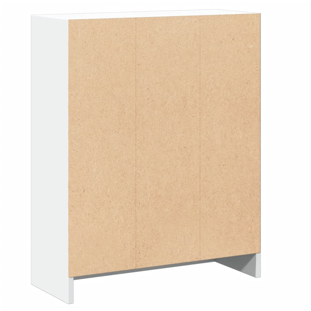 Bücherregal Weiß 40x24x75 cm Holzwerkstoff
