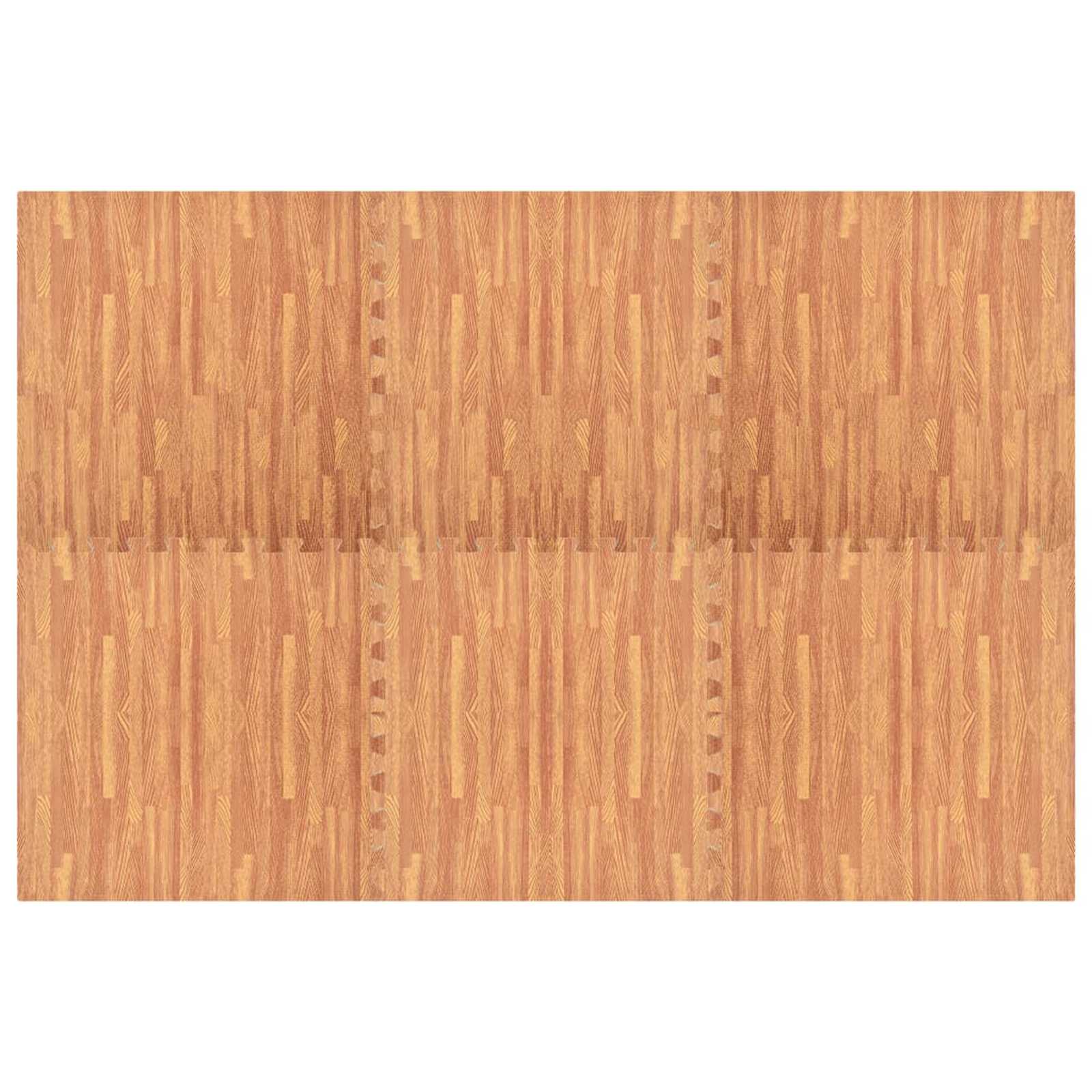Pool Bodenteppich 6 pcs Schwarz 2,16 ㎡ EVA-Schaum