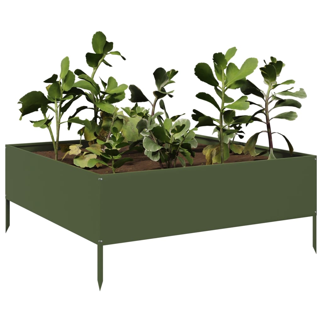Hochbeet 100x100x18,5 cm Cortenstahl