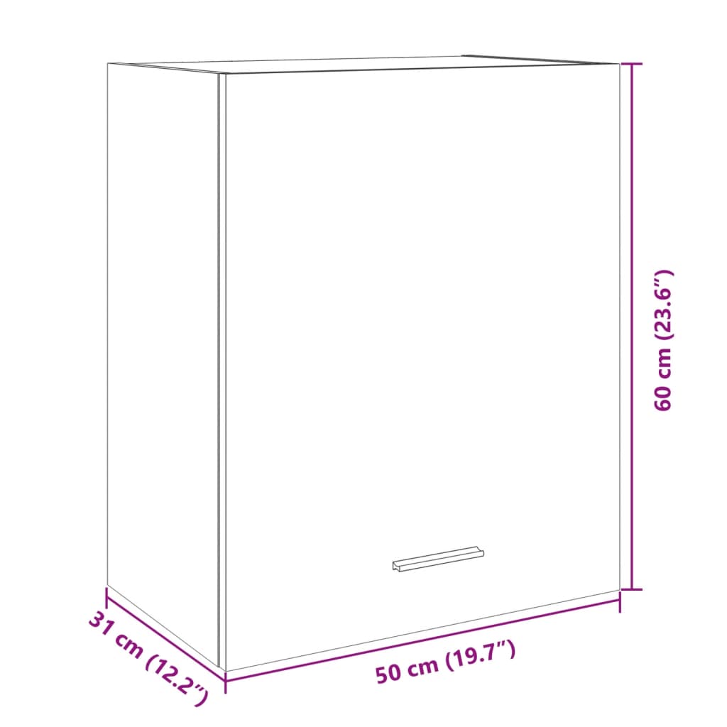 Unterschrank Lyon Weiß 60x46x81,5 cm Holzwerkstoff