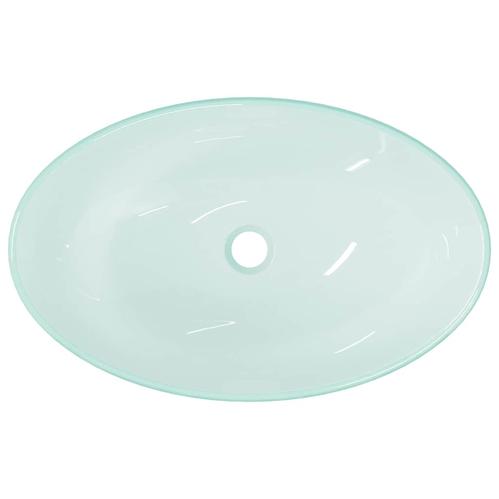 Waschbecken Hartglas 54,5x35x15,5 cm Transparent