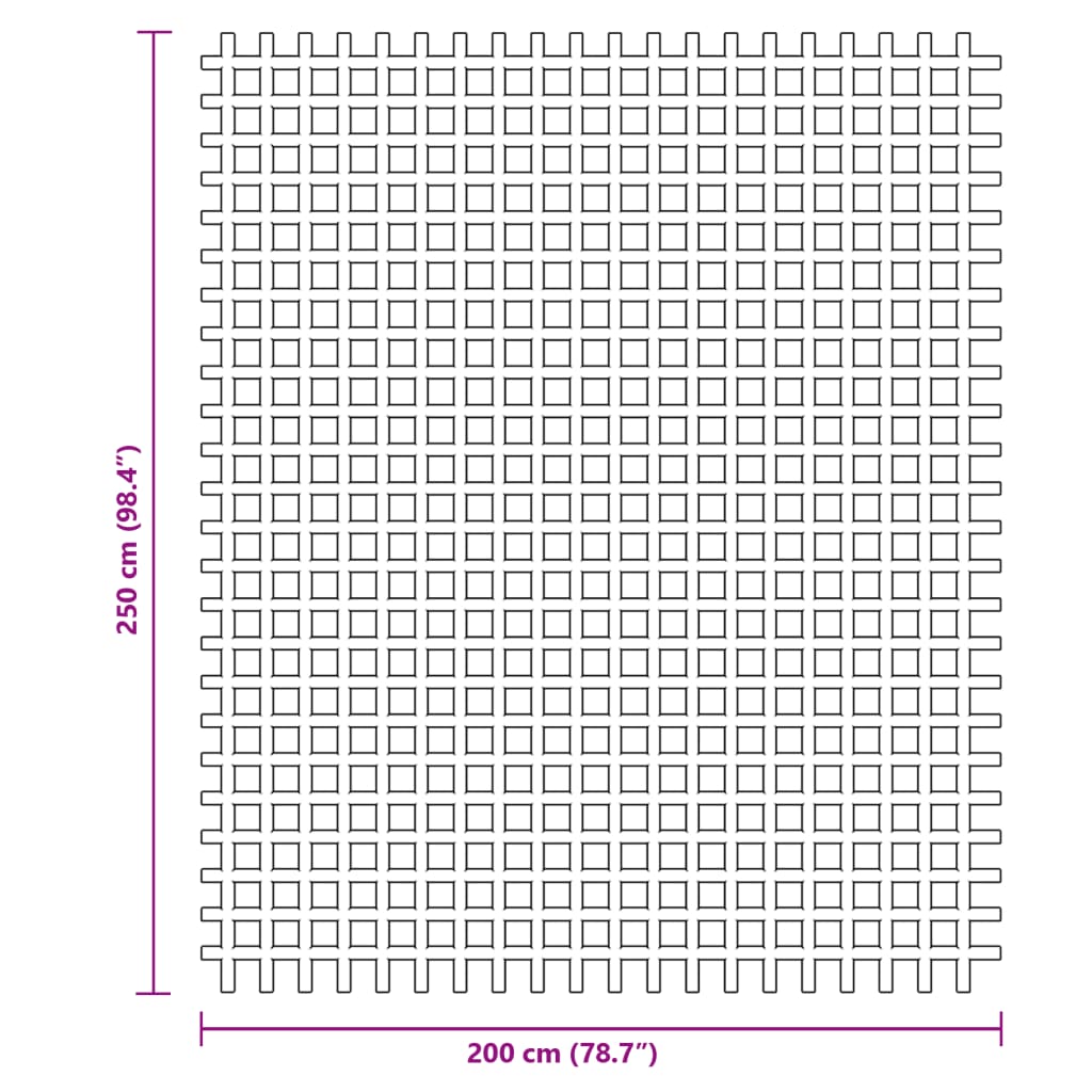Zeltteppich Anthrazit 4x2 m