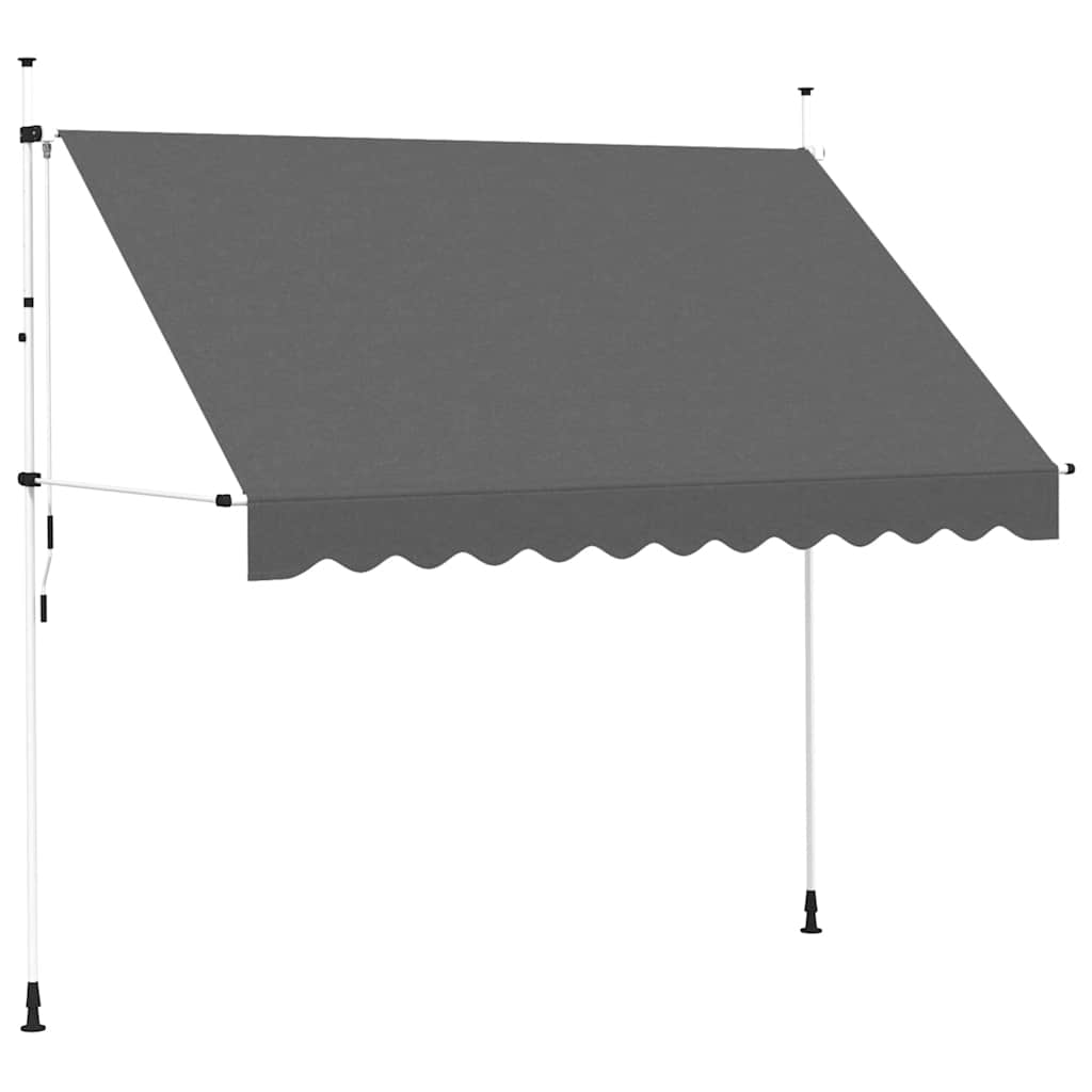 Einziehbare Markise Handbetrieben 150 cm Anthrazit
