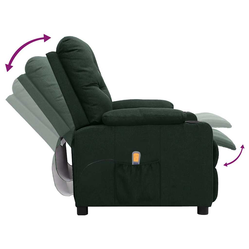 Massagesessel Schwarz Stoff