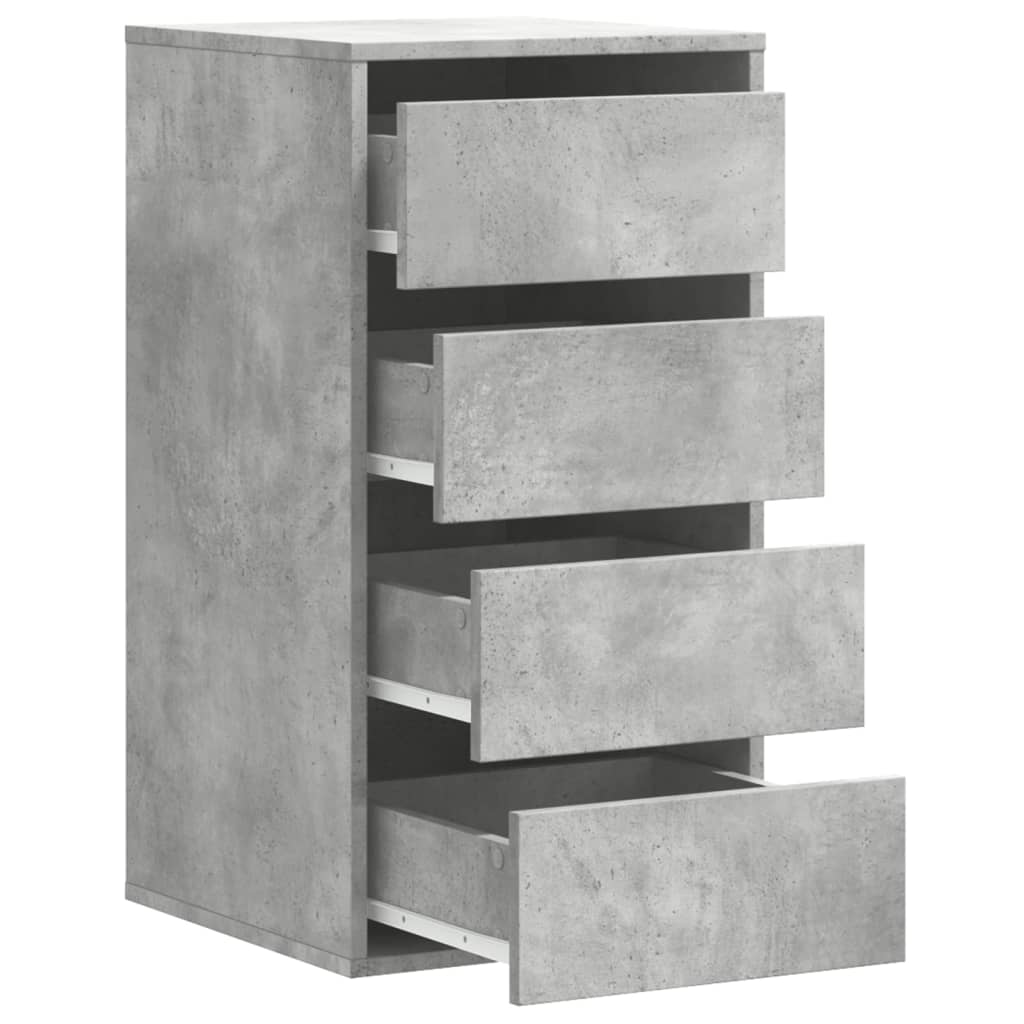 Schubladenschrank Schwarz Eichen-Optik 41 x 40 x 58 cm