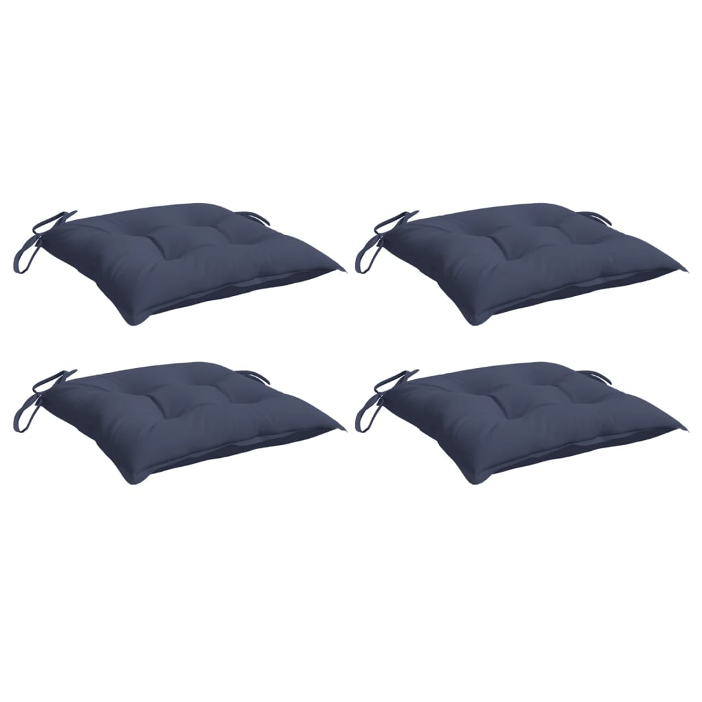 Stuhlkissen 4 Stk. Hellblau 40x40x7 cm Oxford-Gewebe