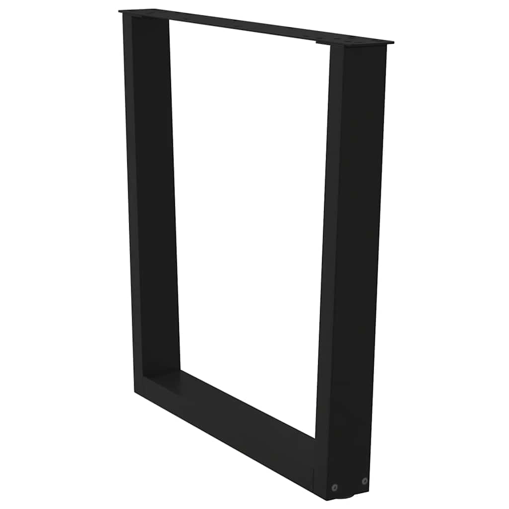 Couchtischbeine V-Form 2 Stück Schwarz 30x(30-31,3) cm Stahl