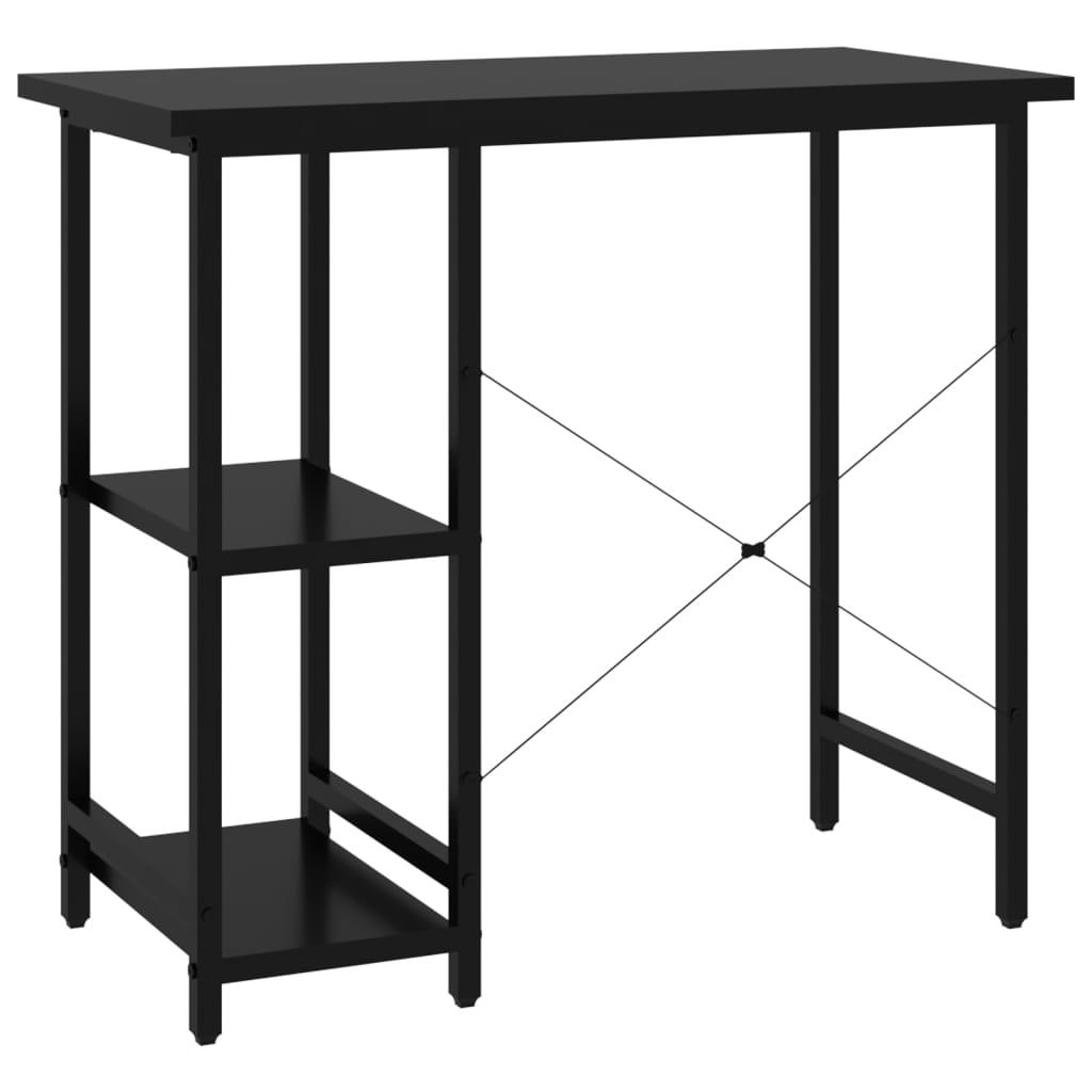 Computertisch Weiß 80x40x72 cm MDF und Metall