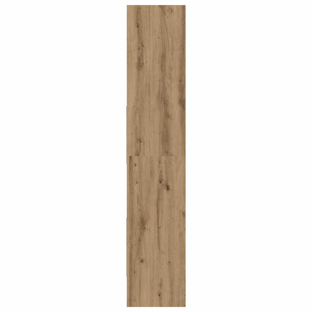 Bücherregal Weiß 60x35x180 cm Holzwerkstoff