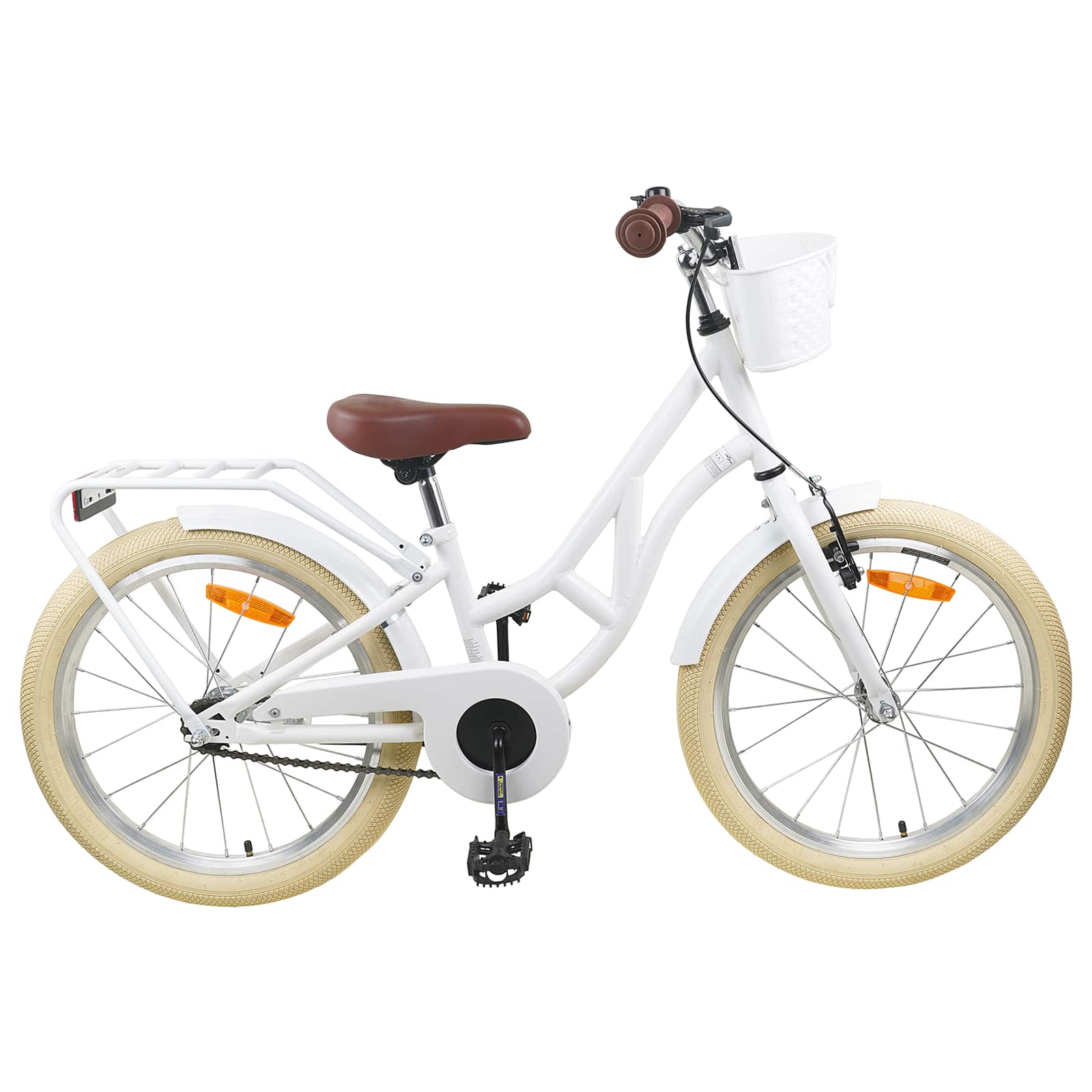 Kinderfahrrad 20 Zoll für 6-11 Jahre alt Schwarz