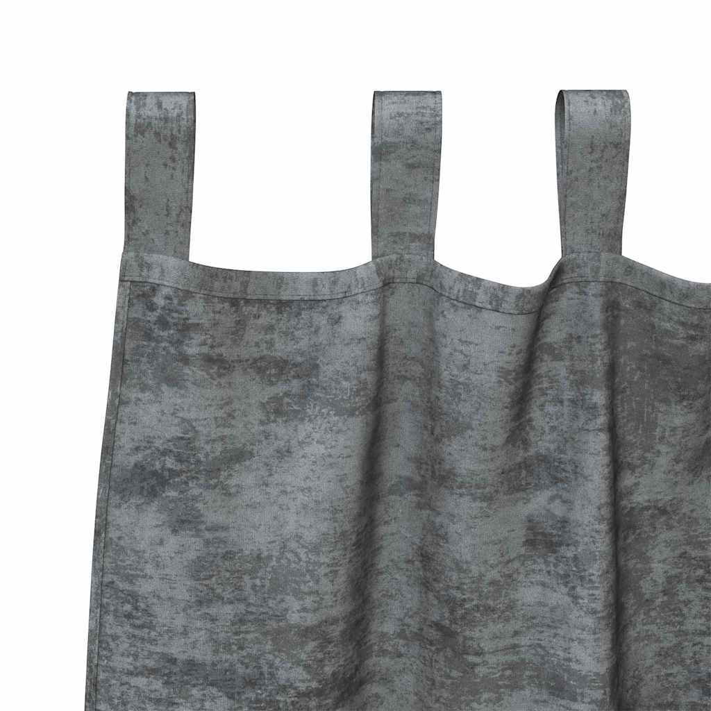 Samtvorhänge mit Vorhängen 2 pcs Weinrot 140 x 140 cm Samt