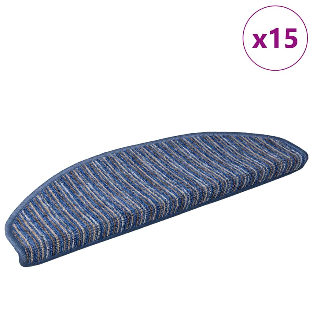 Selbstklebende Treppenschoner 15 pcs Anthrazit 56 x 17 x 3 cm