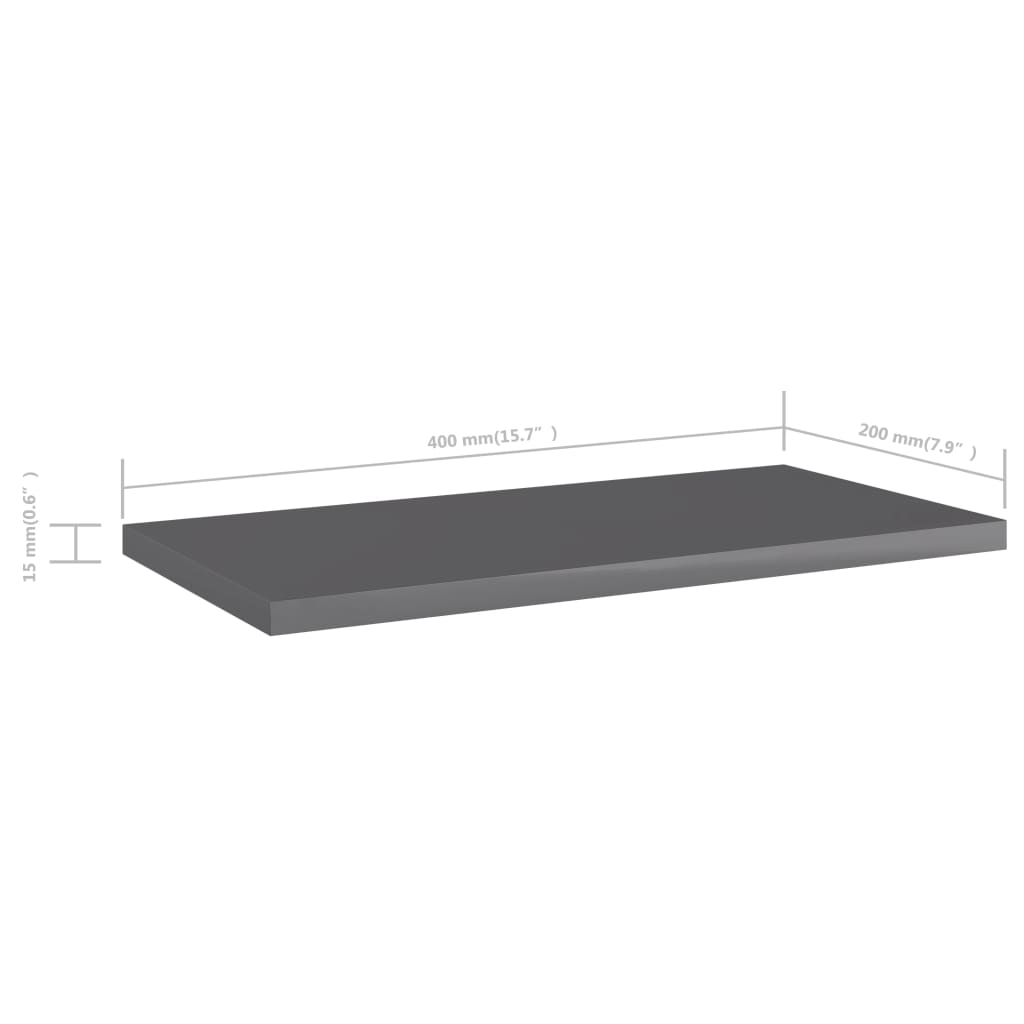 Bücherregal-Bretter 4 Stk. Weiß 40x10x1,5 cm Holzwerkstoff