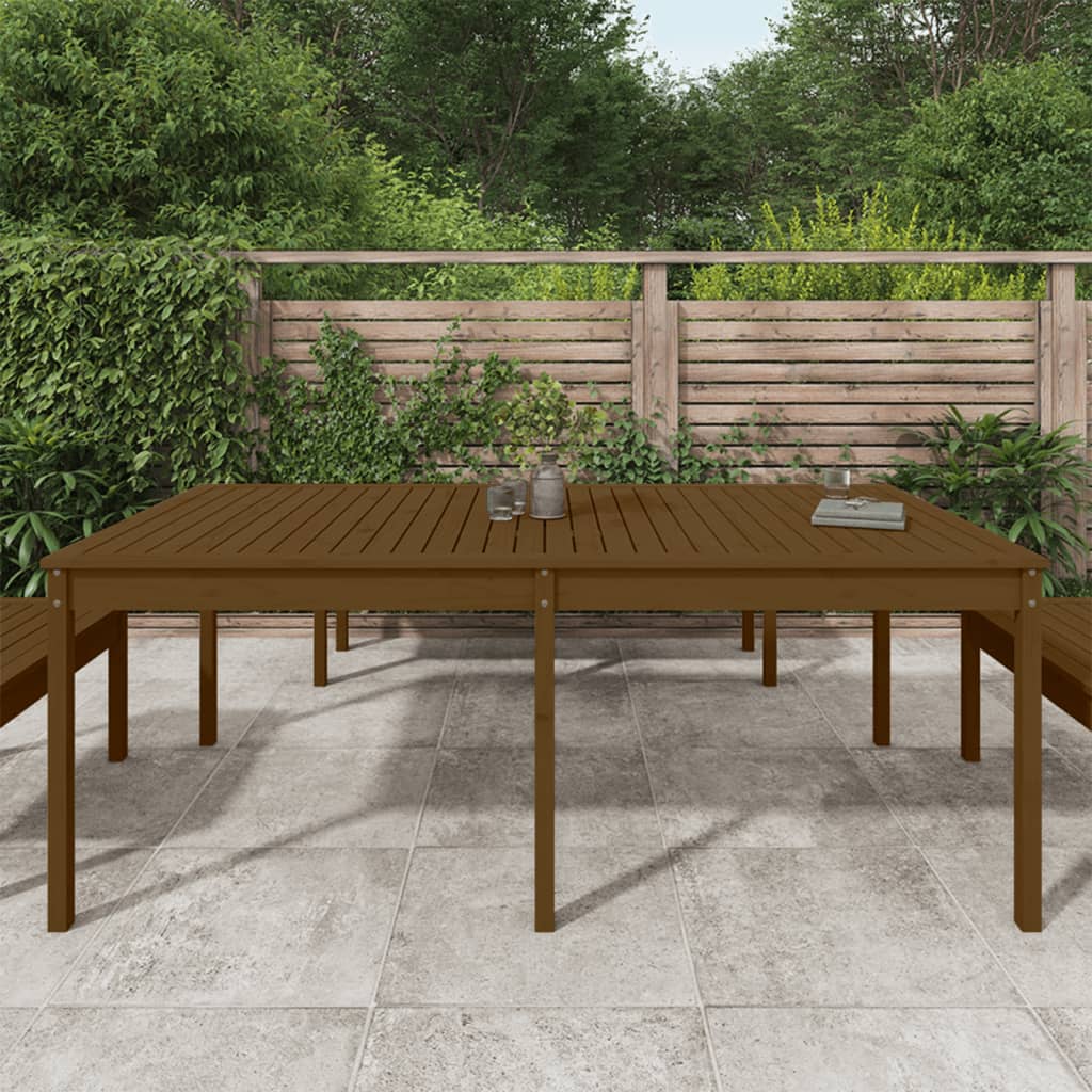 Gartentisch 82,5x82,5x76 cm Massivholz Kiefer