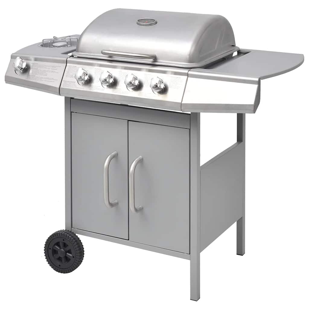 Gasgrill 4+1 Brenner Schwarz