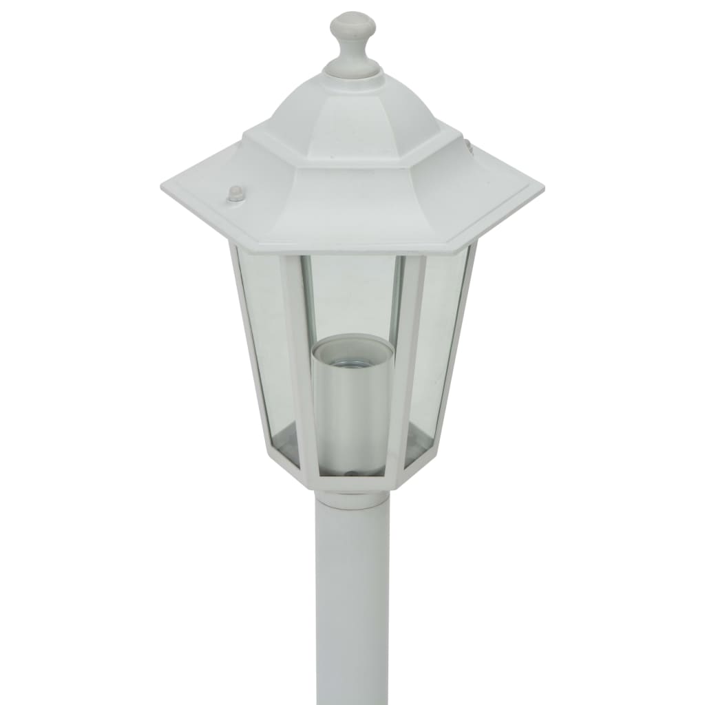 Garten-Pollerleuchte 6 Stk. E27 110 cm Aluminium Dunkelgrün